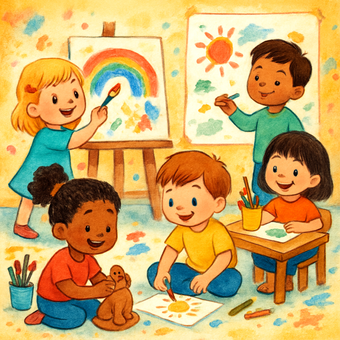 Les bienfaits de l'art et de la création chez les enfants de 3 à 12 ans